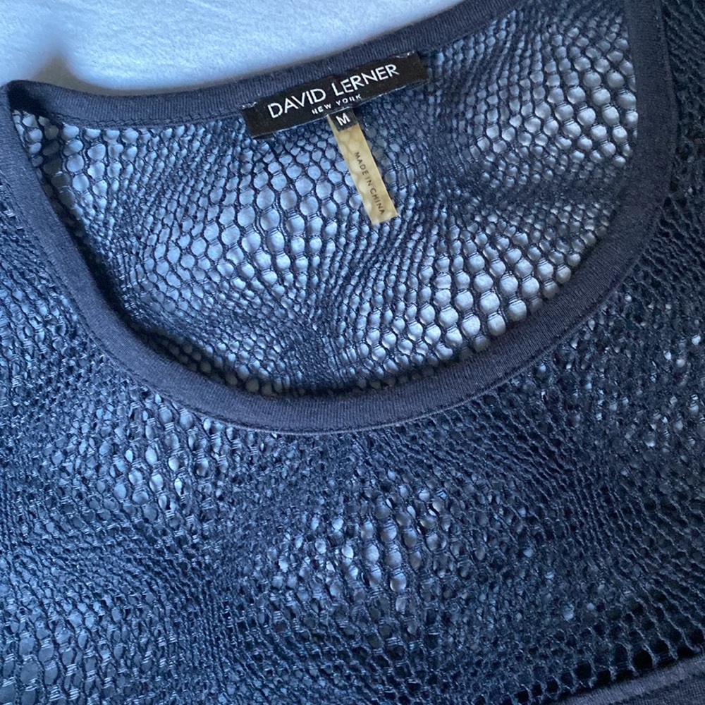 Navy blue David Lerner, New York size medium long sleeve top